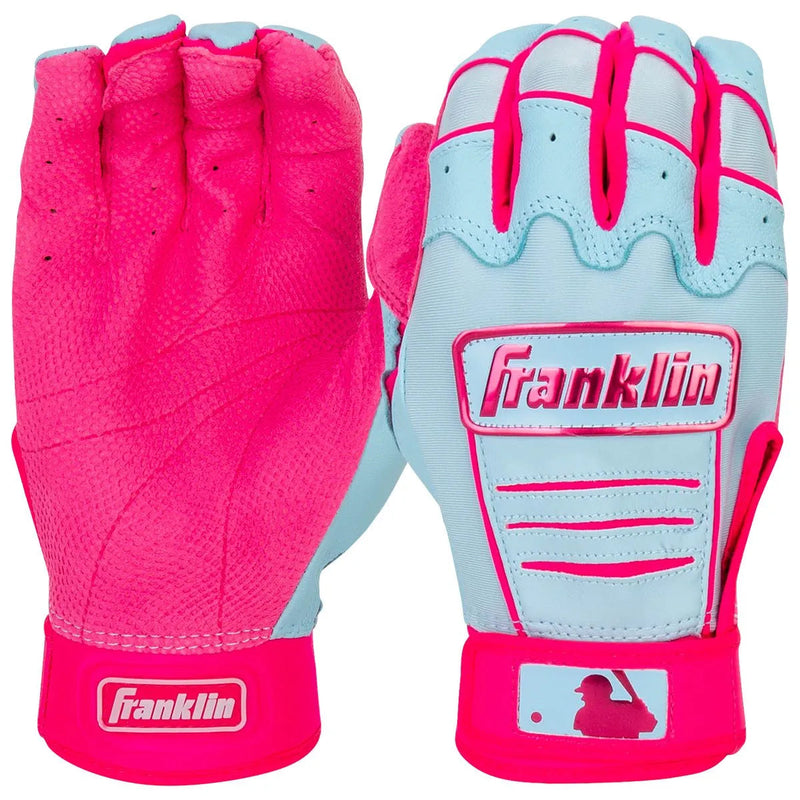 Pink and Light Blue Franklin Batting Glove