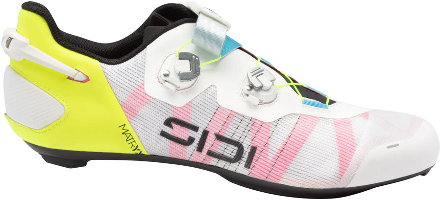 SIDI Wire 3 Road Shoes - Mens White/Yellow Fluo 42