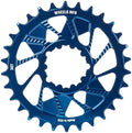 Wheels Manufacturing Direct Mount Chainring - 30t SRAM 3-Bolt Direct Mount 3mm Offset Compatible Hyperglide+ Chain Blue