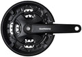 Shimano FC-MT101 Crankset - 175mm 9-Speed 40/30/22t Square Taper JIS Spindle Interface 50mm Chainline BLK