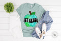 1st Grade Blue Watercolor Apple Graphic Tee