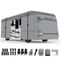 Umbrauto Class A RV Cover Upgraded Heavy Duty 7 Layers Top Windproof Breathable Class A Motorhome Camper Cover,Grey