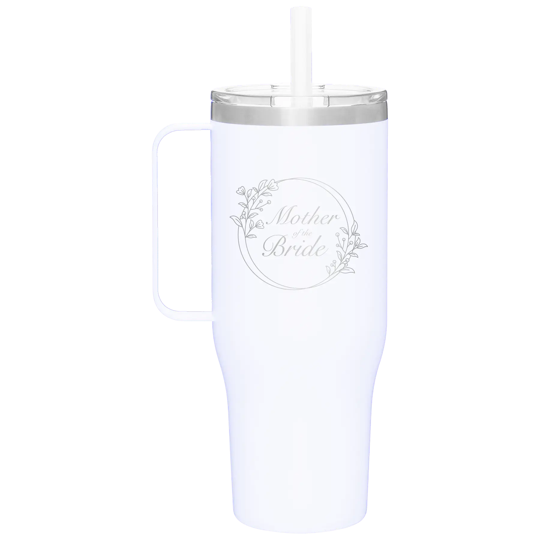 Mother of the Bride 40 oz Tumbler Mug | White