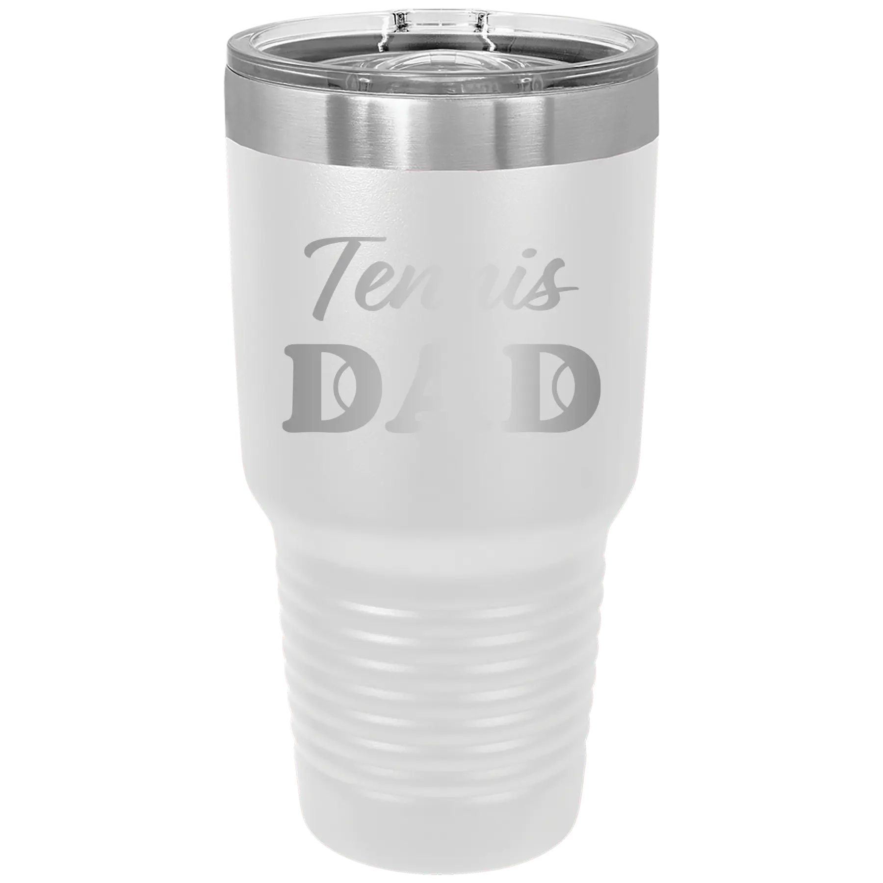 Tennis Dad2 30 oz Tumbler | White