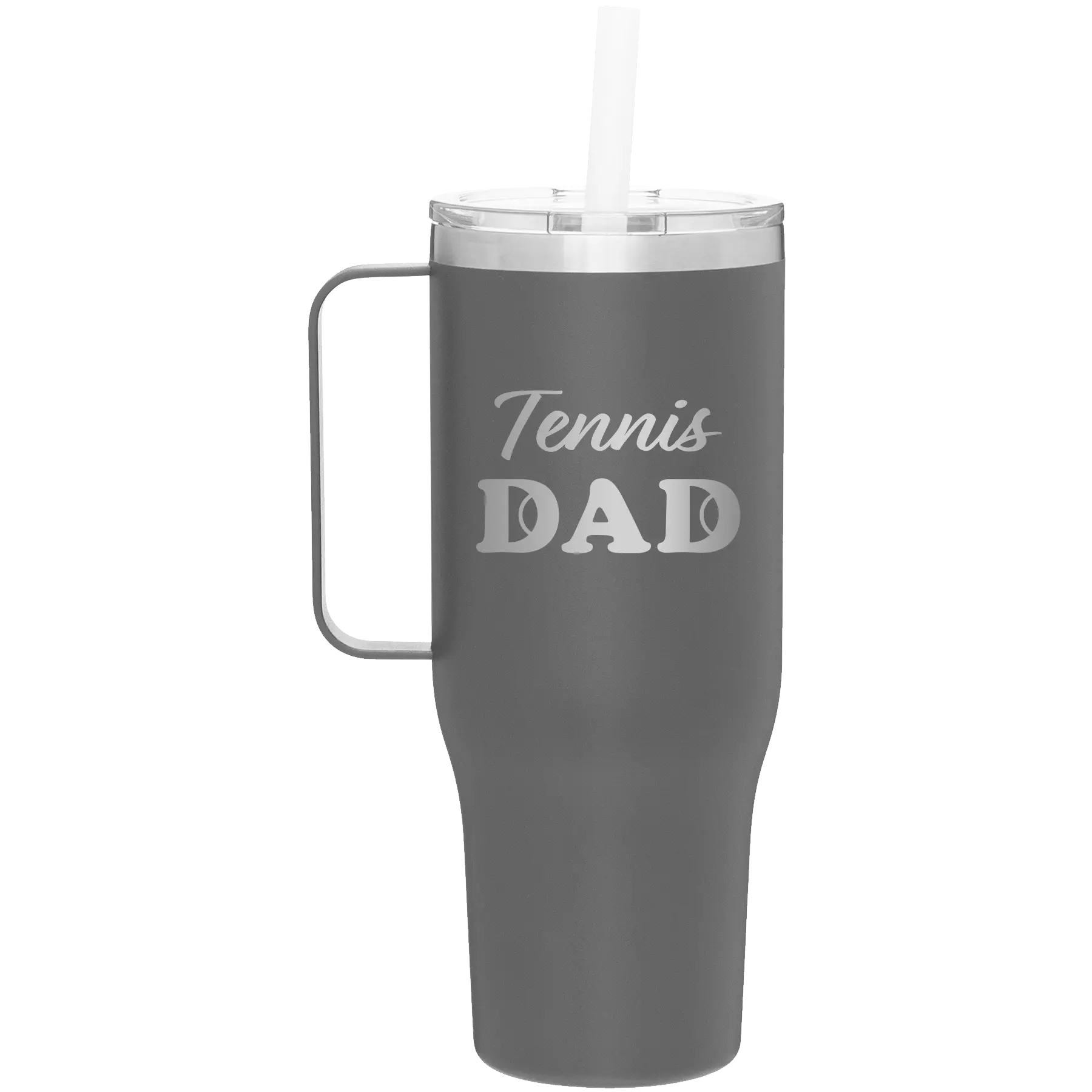 Tennis Dad2 40 oz Tumbler Mug | Slate