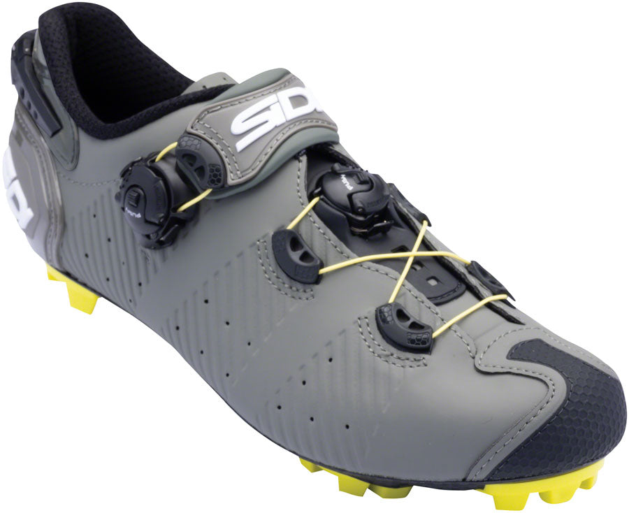 SIDI Drako 2S SRS Mountain Clipless Shoes - Men's Military Yellow 41.5