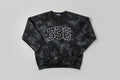 Custom Mascot | Area Code Varsity Outline Embroidered Tie-Dyed Sweatshirt