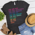 Love Over Hate Love Over Indifference Graphic Tee