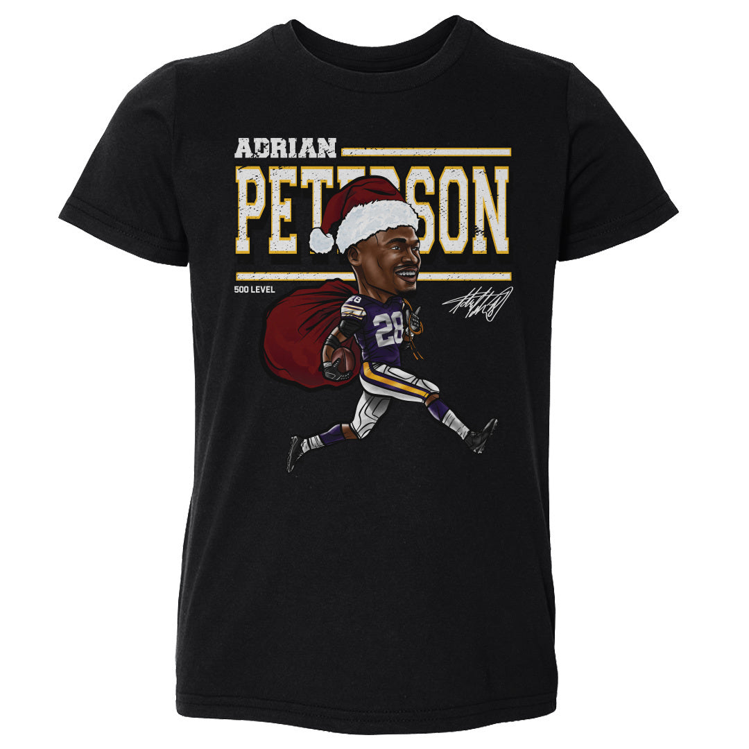 Adrian Peterson Minnesota Cartoon Santa Hat WHT