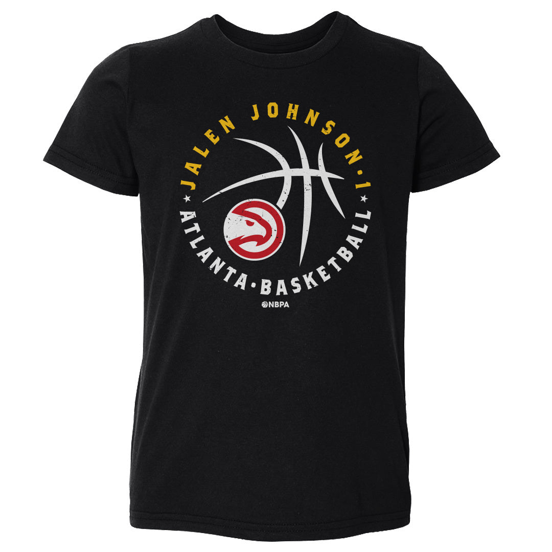 Jalen Johnson Atlanta Hawks Player Ball WHT