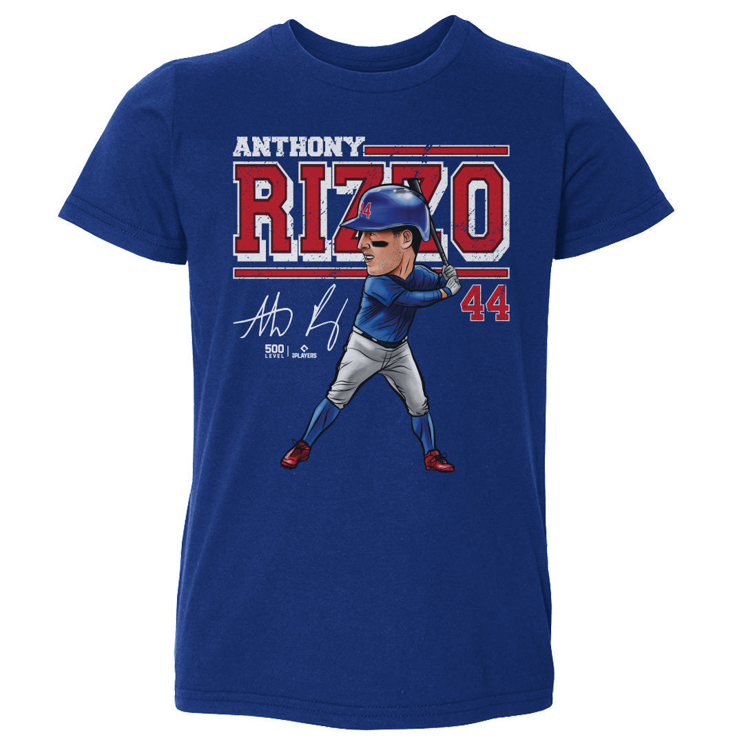 Anthony Rizzo Chicago C Cartoon WHT