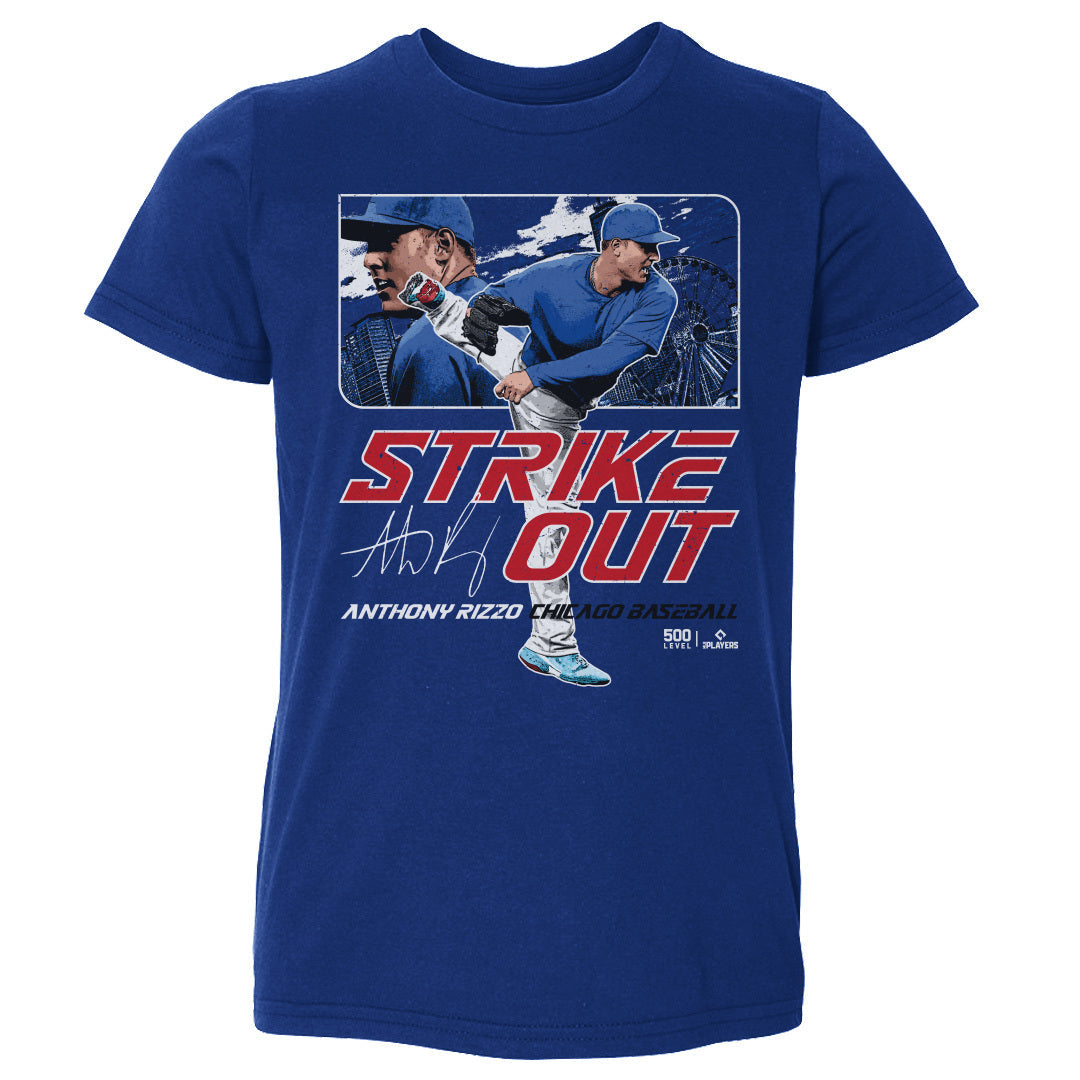 Anthony Rizzo Chicago C Strikeout WHT