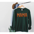 MAMA Western Faux Decorative Embossed Leather Graphic Tee