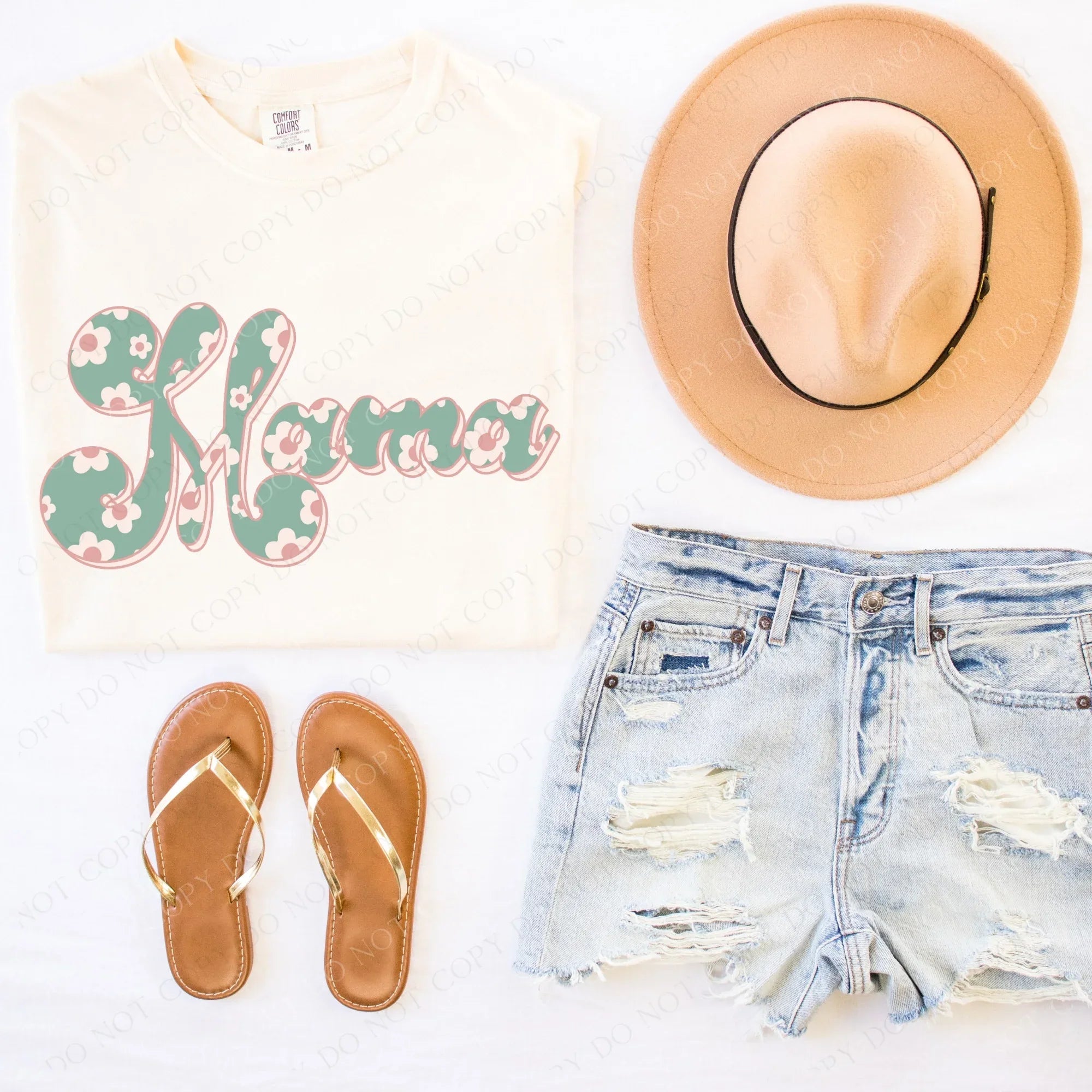 Mama Floral Retro Graphic Tee
