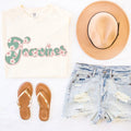 Teacher Floral Retro Graphic Tee