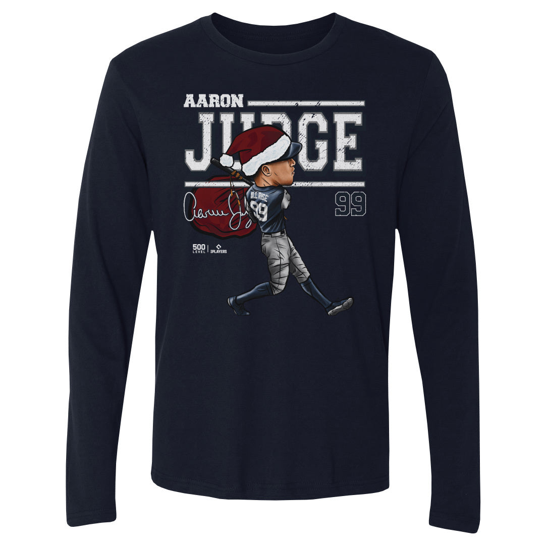 Aaron Judge New York Y Cartoon Santa Hat WHT