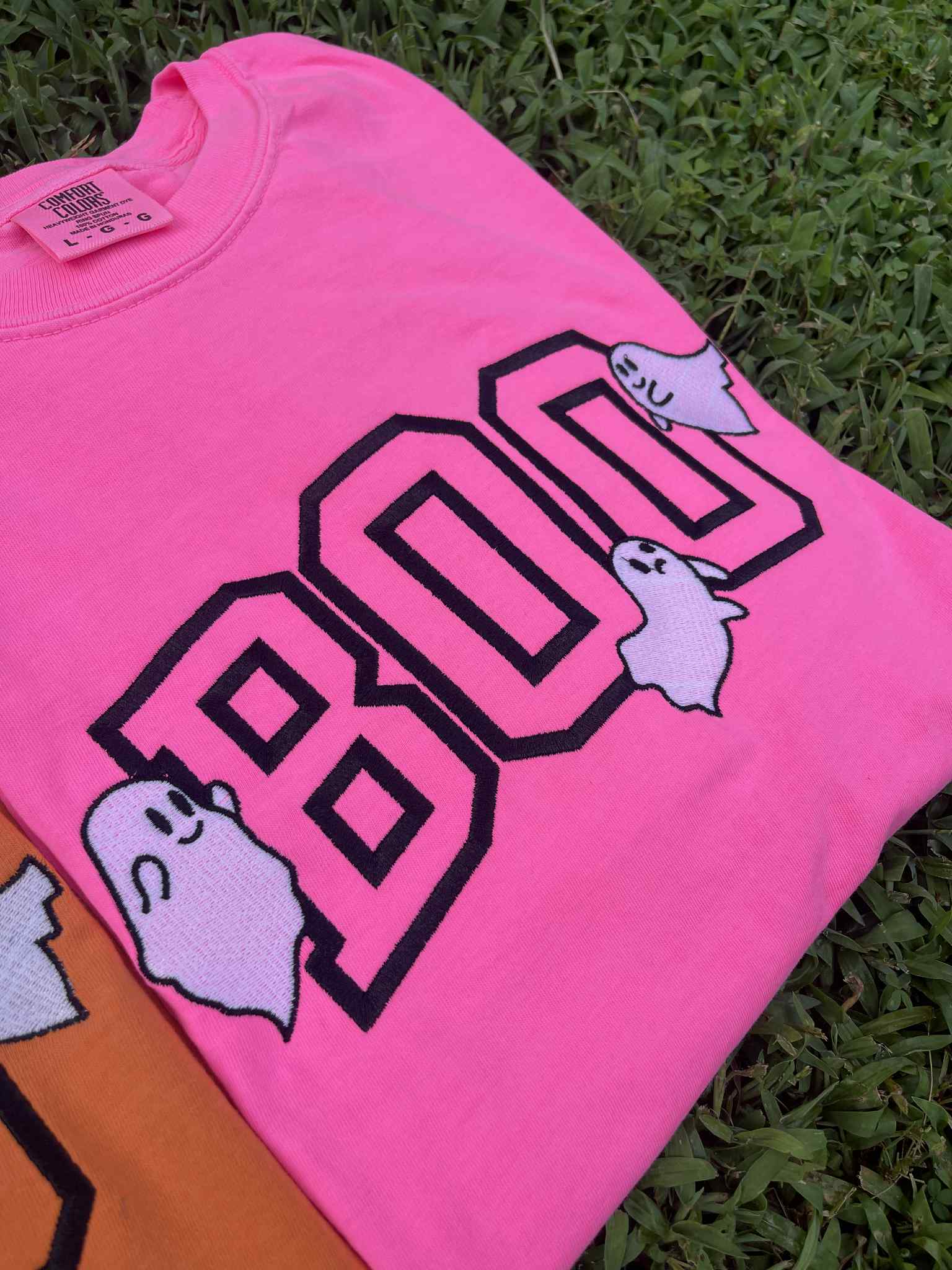 BOO Embroidered Comfort Color Tee