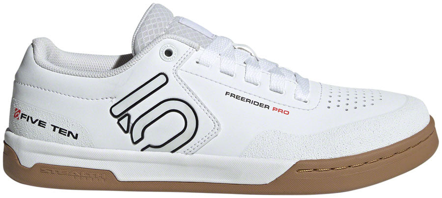 Five Ten Freerider Pro Flat Shoes - Men's FTWR White/Core Black/Red 7