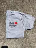 Embroidered Left Chest Custom Name with Apple | Teacher Gift | QUICK SHIP