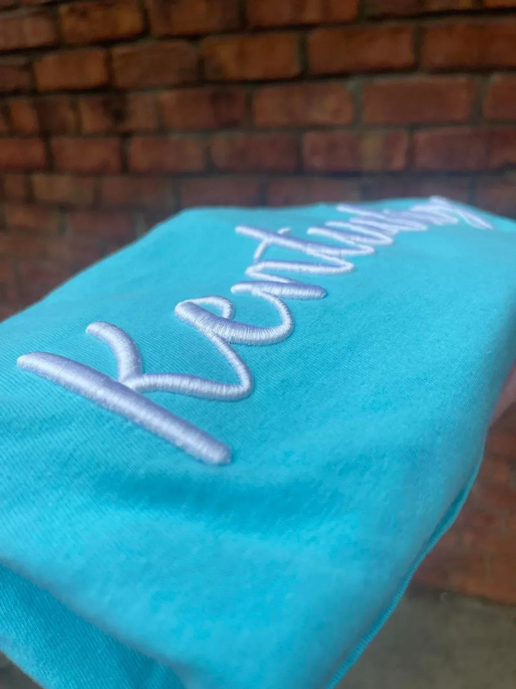 Custom Text 3D Puff Embroidered Comfort Color Short Sleeve or Gildan Sweatshirt