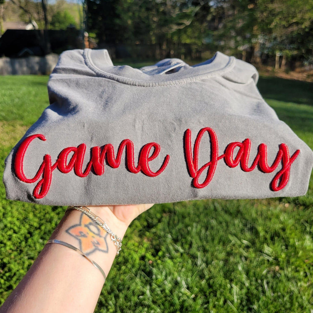 Game Day 3D Puff Embroidered Shirt