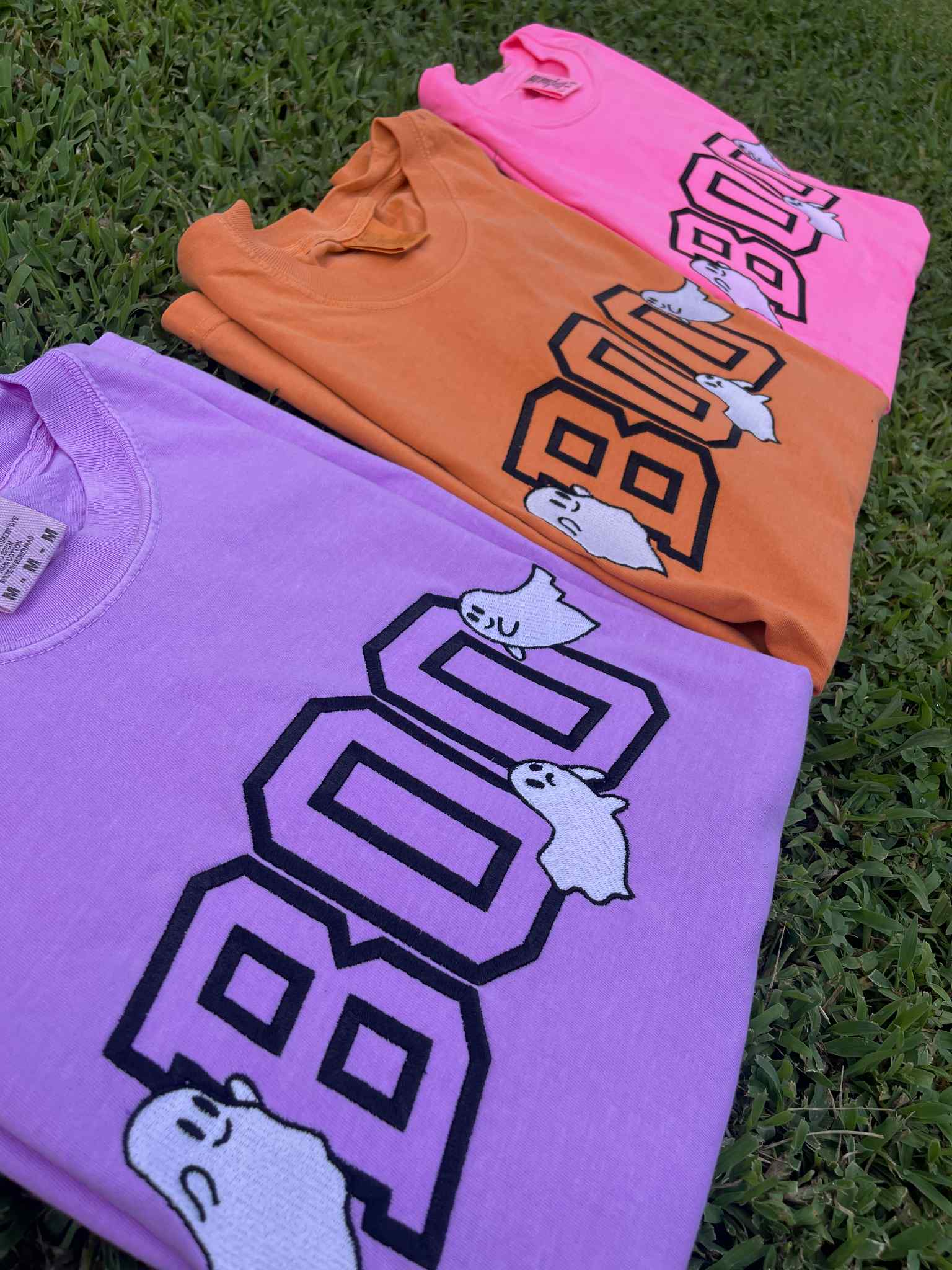 BOO Embroidered Comfort Color Tee