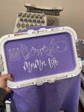 Mama Life Icons Embroidered Shirt | QUICK SHIP