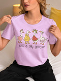 just a silly goose Preppy Graphic Tee