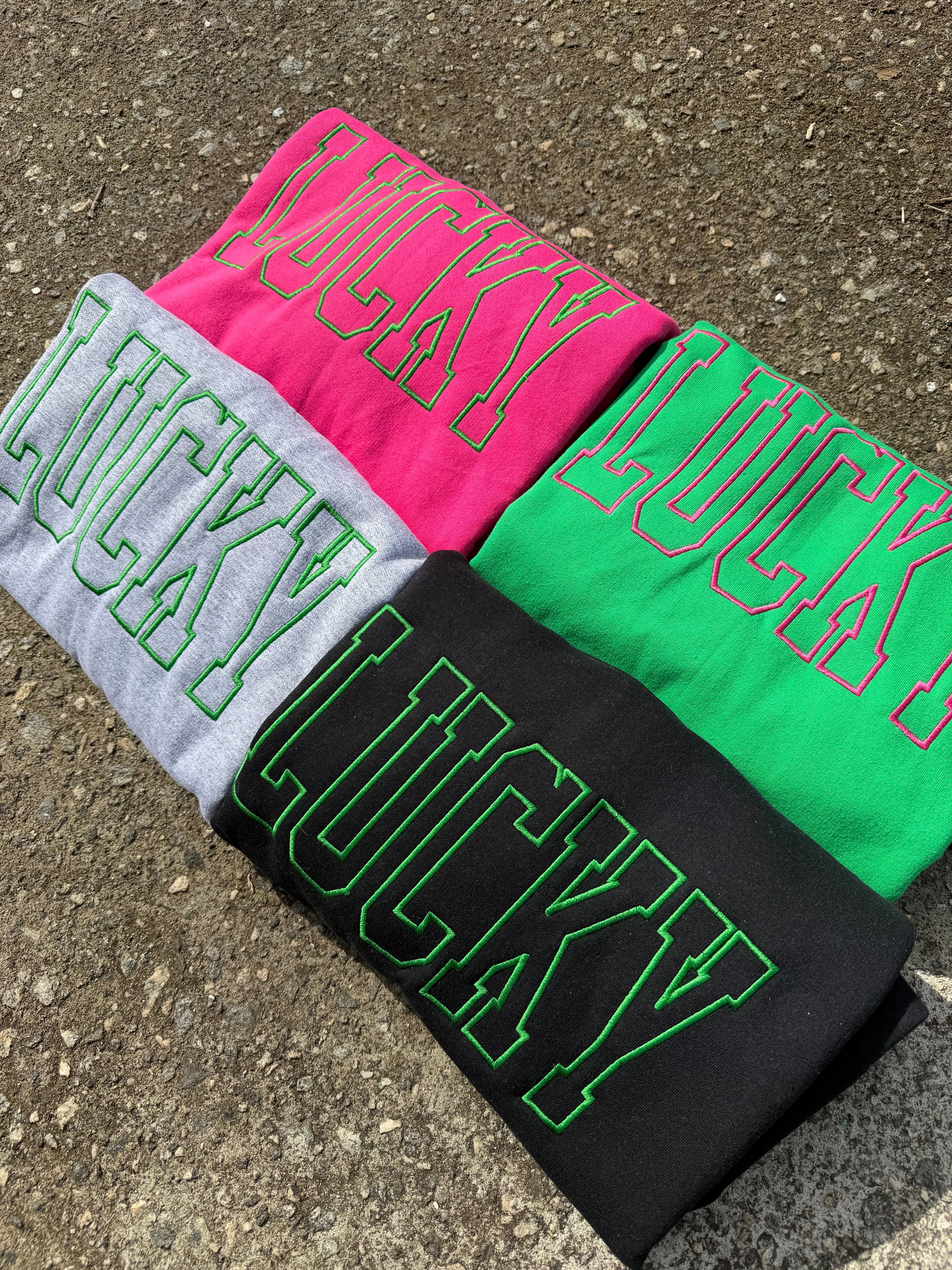 Lucky Embroidered Sweatshirt