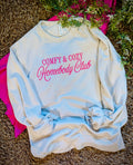 Comfy & Cozy Homebody Club Embroidered Sweatshirt