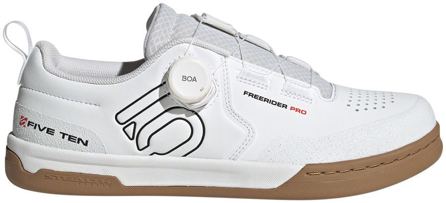 Five Ten Freerider Pro BOA Flat Shoes - Men's FTWR White/Core Black/Red 6.5