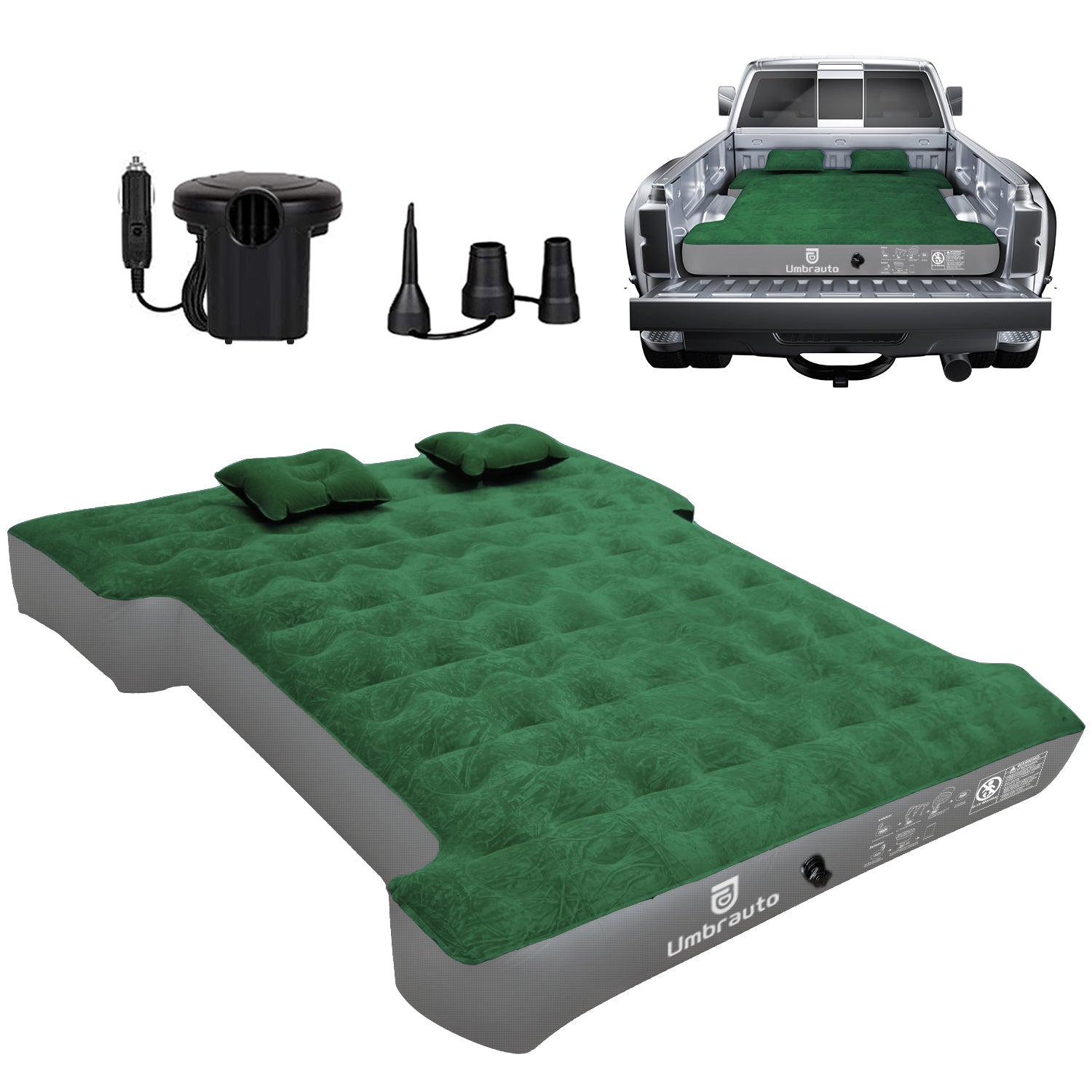 Umbrauto 6-6.5FT Mid Size Truck Bed Air Mattress 1.0,Multiple Colors