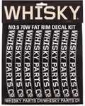WHISKY 70w Rim Decal Kit for 2 Rims Light Gray
