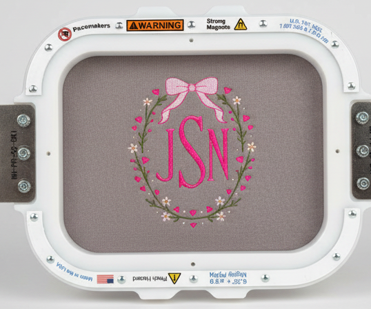 Personalized Floral Wreath Monogram Shirt – Left Chest Embroidery | QUICK SHIP