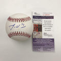 Autographed/Signed Josh Hader Brewers Rawlings Official Major League Baseball ROML JSA COA Auto