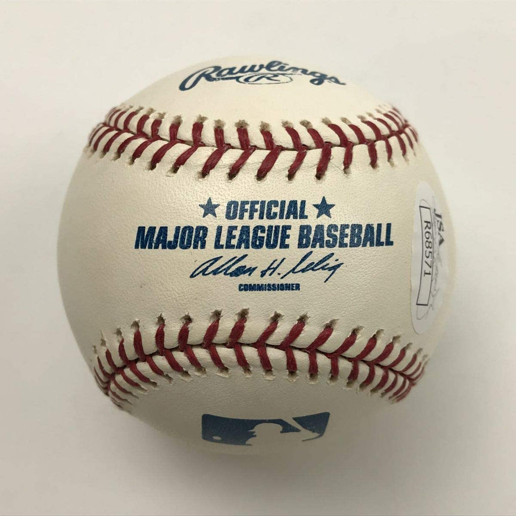Autographed/Signed Ryan Howard Rawlings Official Major League Baseball ROML JSA COA Auto