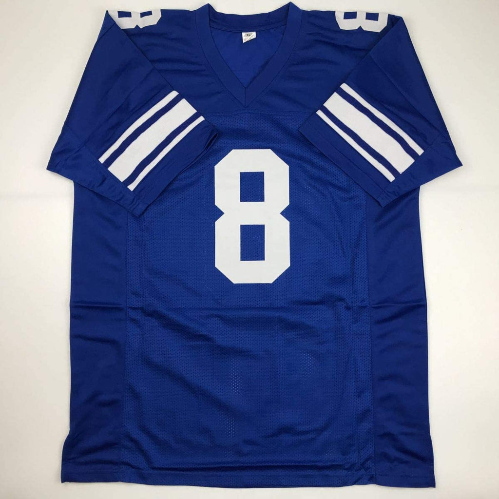 Autographed/Signed Steve Young Brigham Young BYU Blue College Football Jersey JSA COA