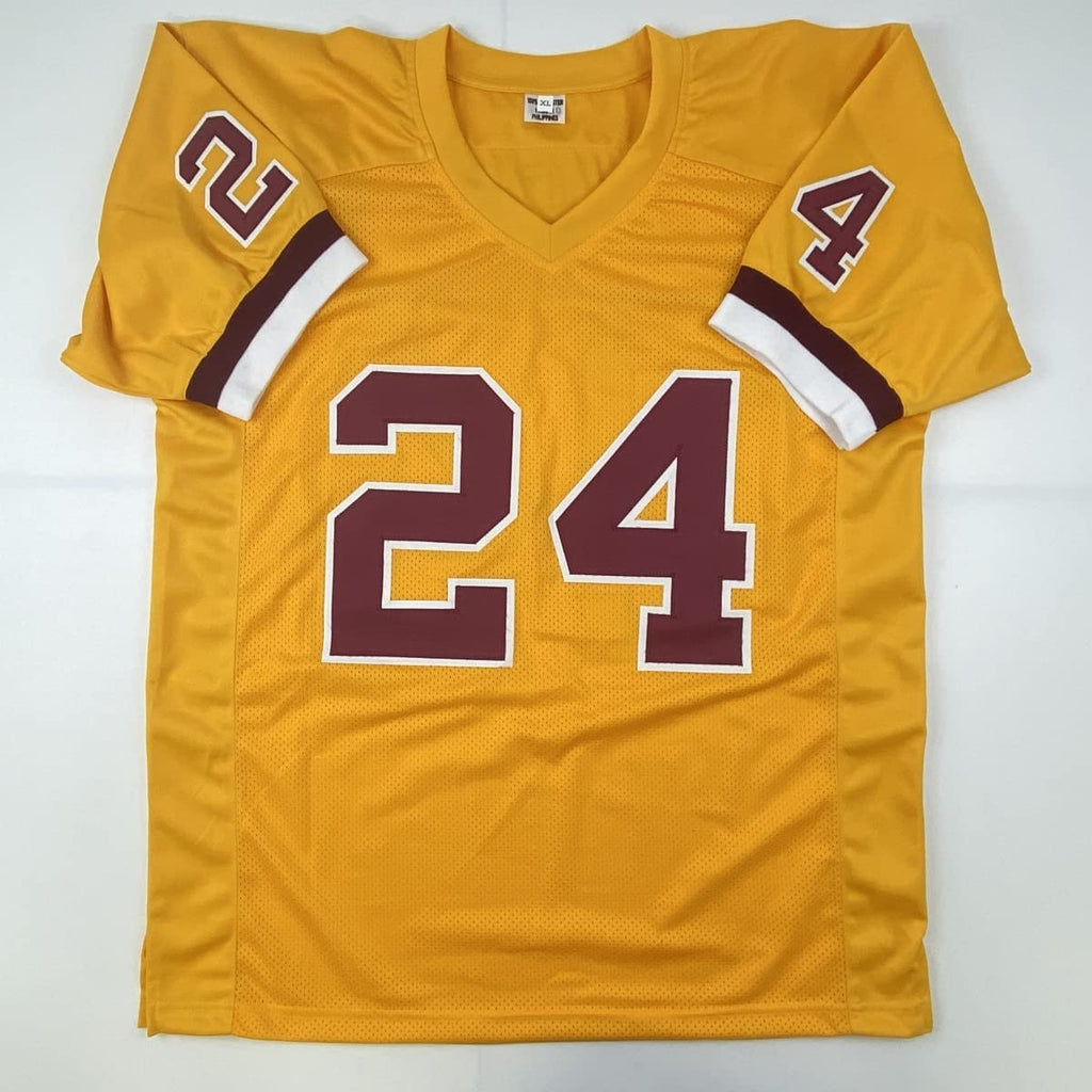 Autographed/Signed Antonio Gibson Washington Yellow Football Jersey JSA COA
