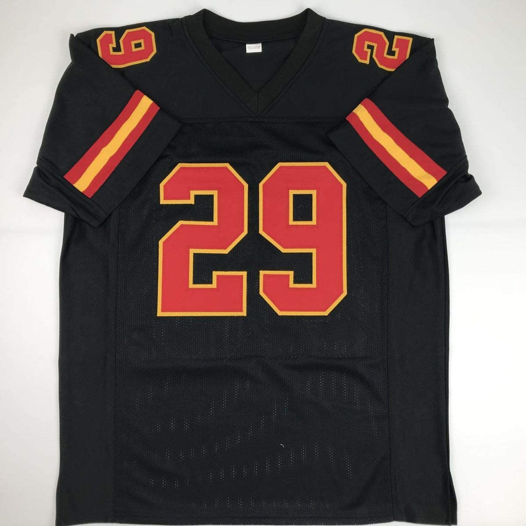 Autographed/Signed Eric Berry Kansas City Black Football Jersey PSA/DNA COA