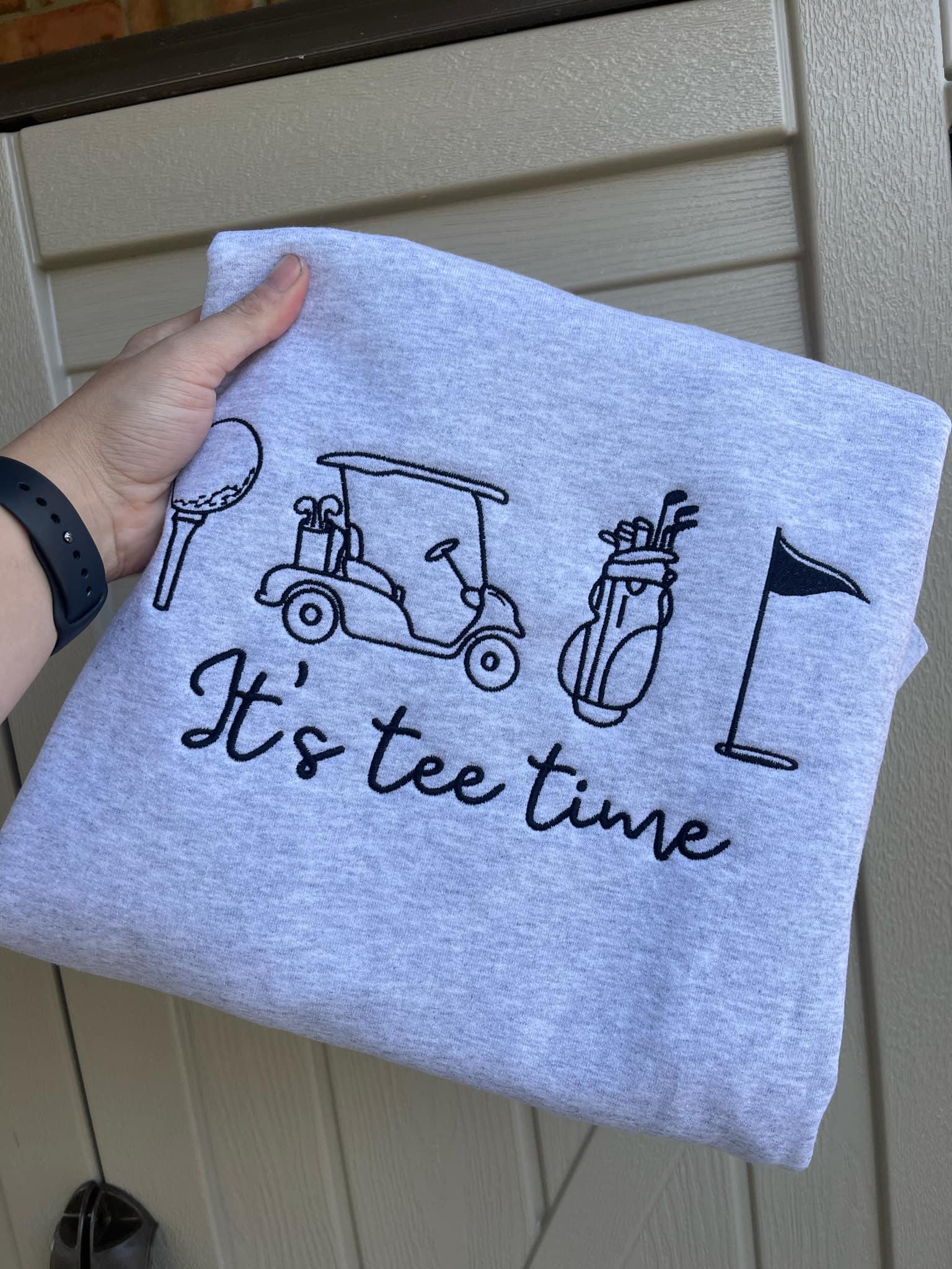 It's Tee Time Embroidered Shirt