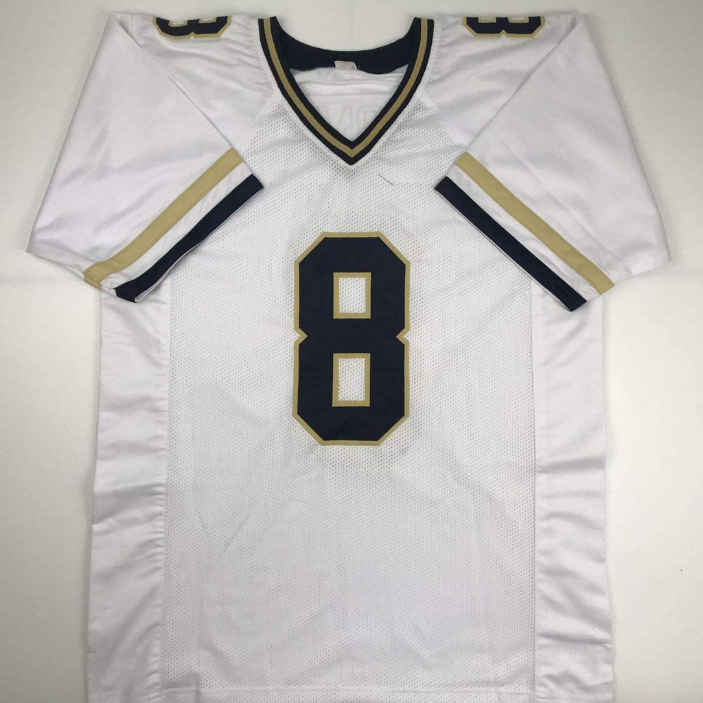 Autographed/Signed Demaryius Thomas Georgia Tech White College Football Jersey PSA/DNA COA