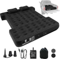 Umbrauto 5.5-5.8FT Full Size Truck Bed Mattress with Detachable Pump,Black/Grey