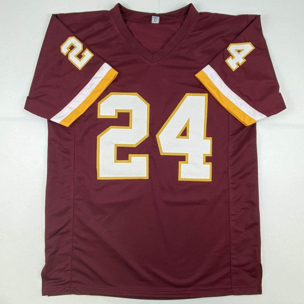Autographed/Signed Antonio Gibson Washington Burgundy Football Jersey JSA COA