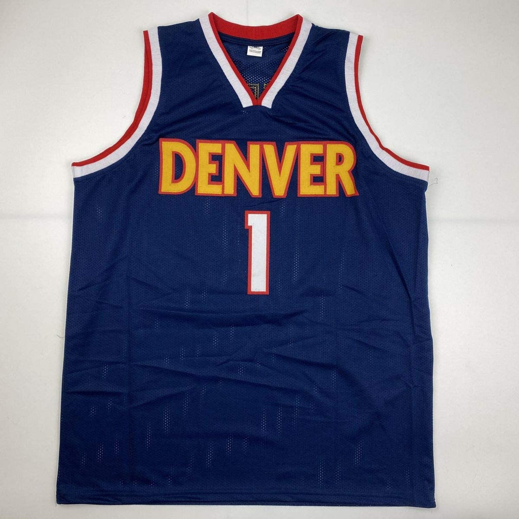 Autographed/Signed Michael Porter Jr. Denver Dark Blue Basketball Jersey PSA/DNA COA