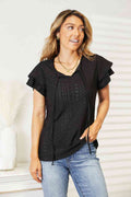 Flutter Sleeve Top- Exquisite Elegance