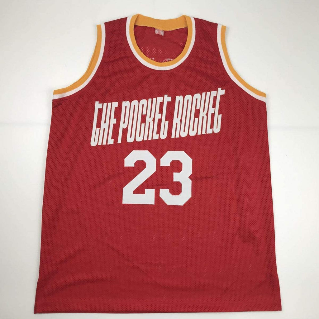 Autographed/Signed Calvin Murphy Houston Red Basketball Jersey PSA/DNA COA