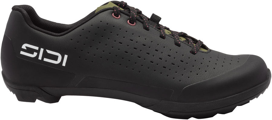 SIDI Asper Laces Gravel Shoes - Men's Black/Olive Green 42.5