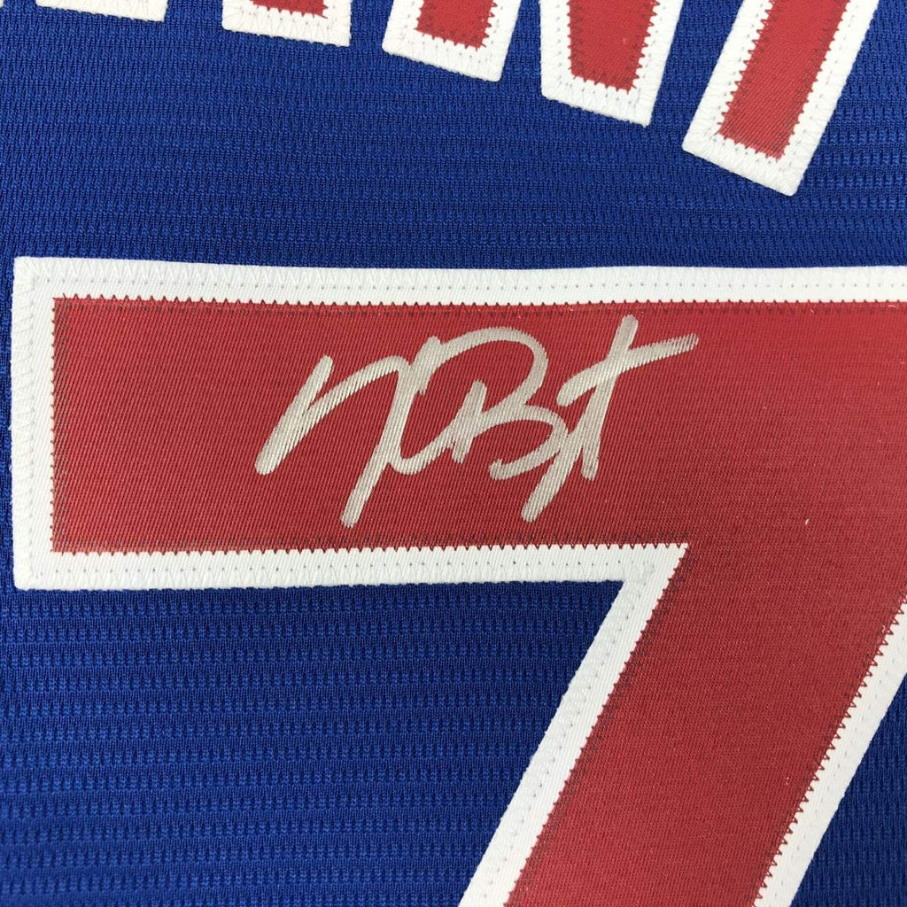 Autographed/Signed Kris Bryant Chicago Blue Baseball Jersey Beckett BAS COA