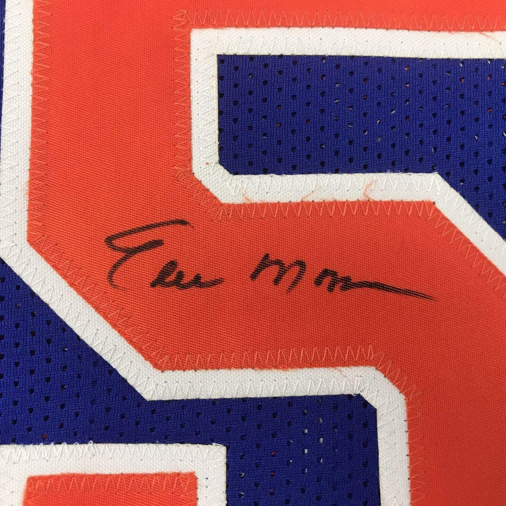 Autographed/Signed Earl Monroe New York Blue Basketball Jersey PSA/DNA COA