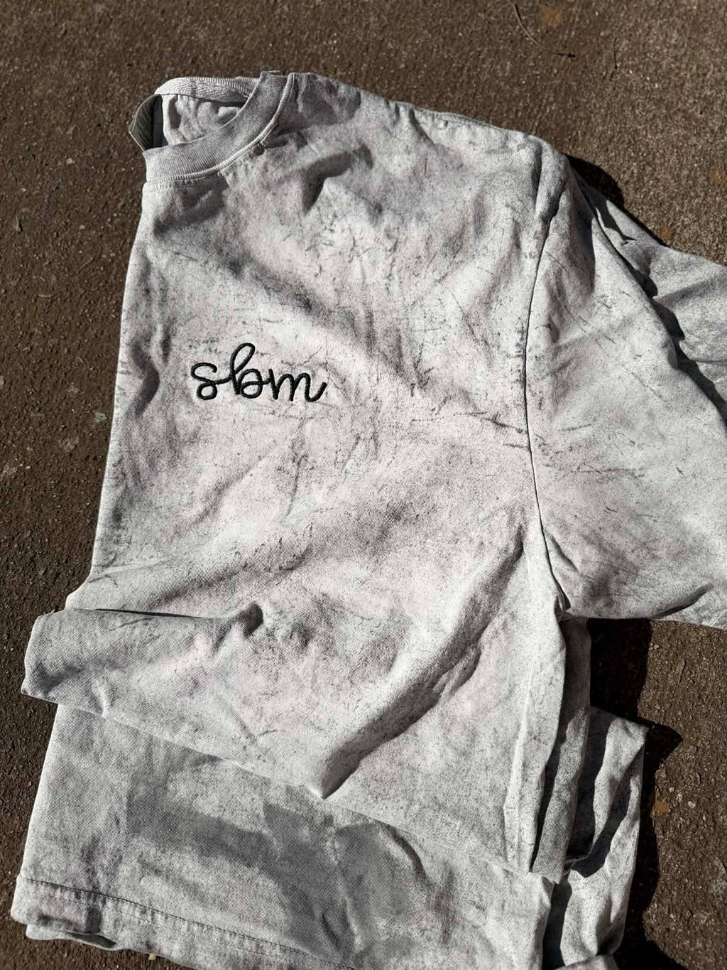 Monogram Embroidered Colorblast Short Sleeve Comfort Color Tee